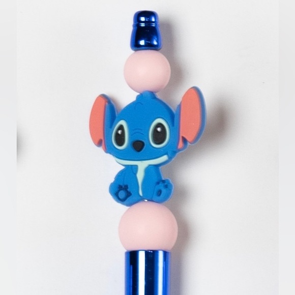 Stitch Custom Made Silicone Beaded Pen - Picture 2 of 2